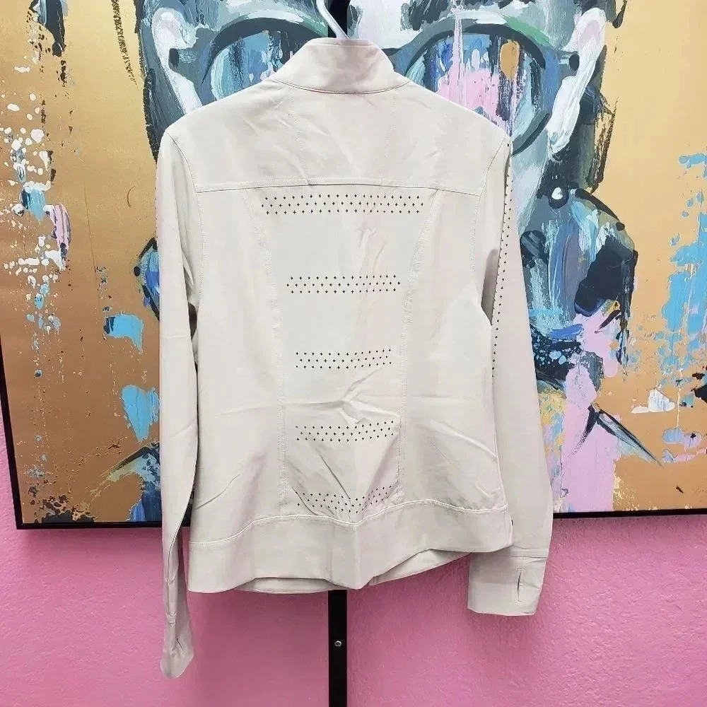 Chase 54 Lightweight Tan Golf Jacket Size Small - Picture 2 of 6